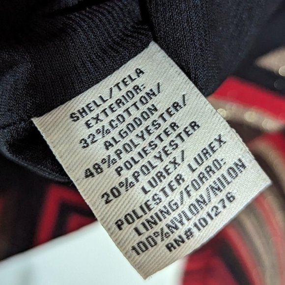 Eci red & gold brown button front jacket size 8 - Picture 2 of 8